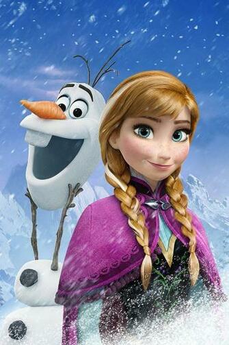 Ios7 Frozen Anna Parallax HD iPhone iPad Wallpaper