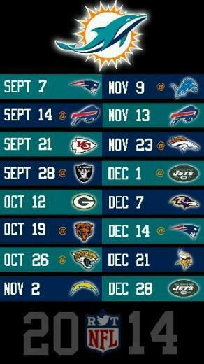 Nfl Miami Dolphins iPhone Wallpaper Schedule