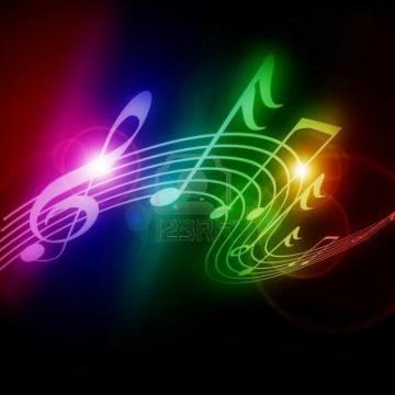 Colorful Music Notes Wallpaper