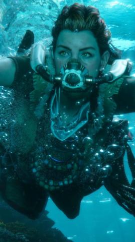 Horizon Forbidden West Game Underwater 4k Ultra HD Mobile Wallpaper