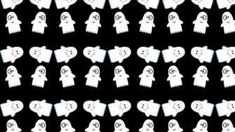 Cute Ghost Pattern Wallpaper Holiday