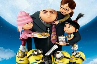 Wallpaper Gru Margo Edith Agnes Minions Despicable Me