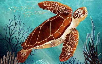 Metallic Sea Turtle A Wall Mural For Every Room Photowall