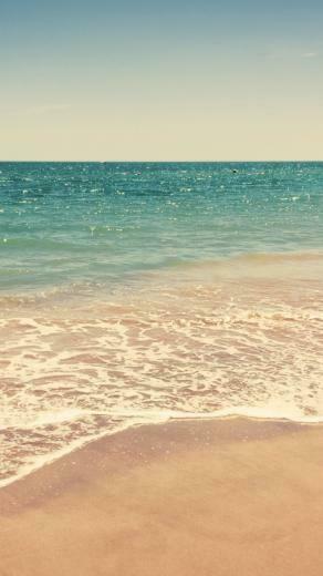 Clean Beach iPhone Wallpaper