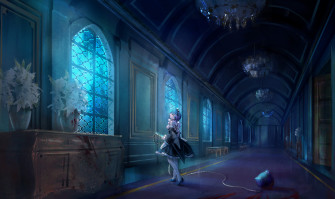 Rem In A Mystical Hallway Wallpaper