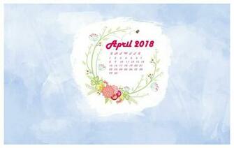Wallpaper With April Calendar For Pc iPad And Smartphone