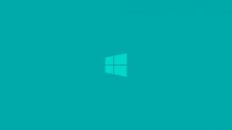 Cyan Light Blue Clean Windows Logo Wallpaper Art HD