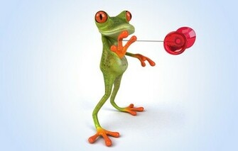 Wallpaper 3d Funny Frog Rendering