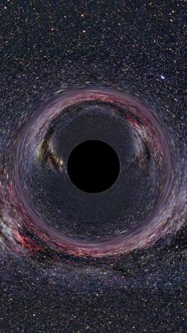 Black Hole Artist Impression Android And iPhone Wallpaper