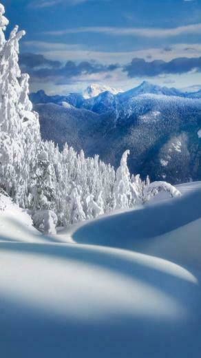 Fairy Tale Christmas Snow Landscape Android Wallpaper