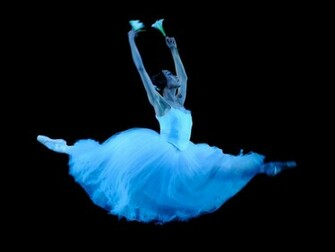 White Ballet Wallpaper Black And