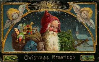 Santa Claus Vintage Wallpaper Desktop HD