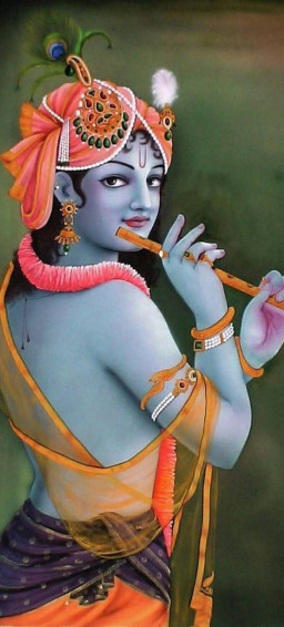 Krishna Phone Side Wallpaper