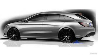 Mercedes Benz Cla Class Shooting Brake Design Sketch HD