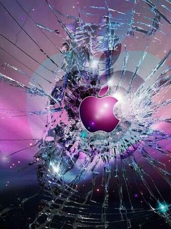 Cracked Screen Apple Wallpaper Story Of My Life Logo