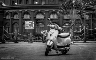 Khalilahmadkhan On Vespa Bike Full HD Wallpaper