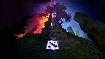 Dota Epic Logo Radiant Vs Diretide Game HD Wallpaper 1080p