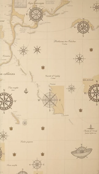 Nautical Chart Wallpaper