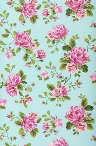 Floral Wallpaper iPhone Mint Pink More Pattern