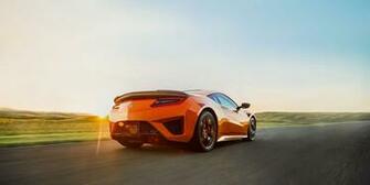 Driver S Side Front Of Black Nsx With Desert Background
