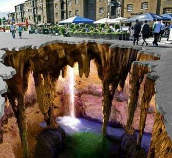 3d Street Art By Edgar Muller Mysterious Caves