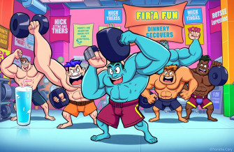 Cartoon Bodybuilding Wallpaper