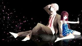 Wallpaper Anime Boy Girl Romance Petals