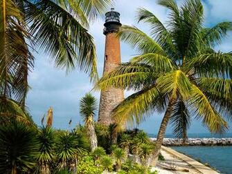 Florida Photo Cape Lighthouse Key Biscayne Wallpaper