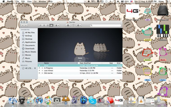 My Desktop Pusheen Themed Icon Pack Included By Penguimoo On