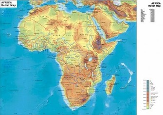 Africa Map Wallpaper