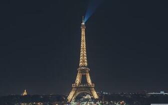 Eiffel Tower At Night Paris France 4k HD Desktop Wallpaper