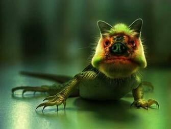Photoshopped Lizzard Desktop Pc And Mac Wallpaper