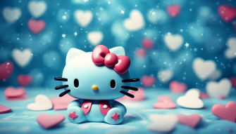 Blue Hello Kitty Wallpaper