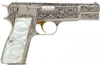 Browning Hi Power Pistol Computer Wallpaper Desktop Background
