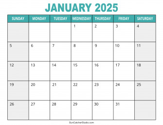 January Calendar Wallpaper