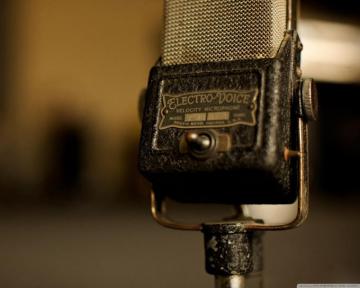Vintage Microphone Wallpaper Music