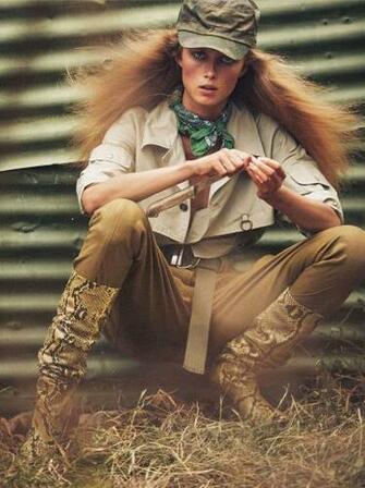Vogue Paris Rianne Van Rompaey With Knife HD Image
