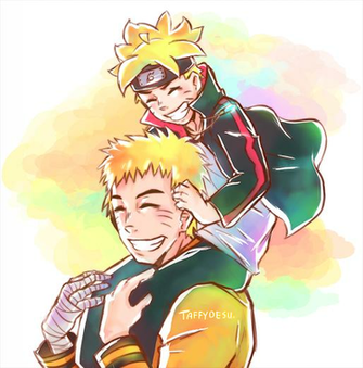 Naruto And Boruto By Taffydesu