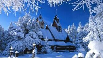 Beautiful Snow Scenes Wallpaper Scene