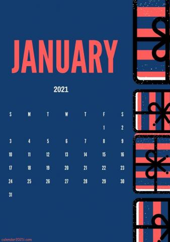 Cute January Calendar Design Layout Diy Ideas