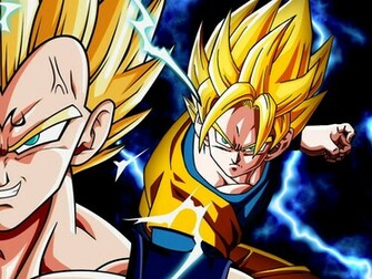 Wallpaper Goku Vs Majin Vegeta By Dony910