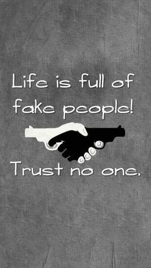 Trust No One iPhone Wallpaper