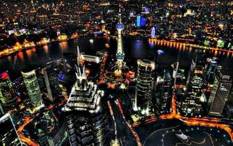Pearl And Pudong Shanghai Night Wallpaper In Resolution
