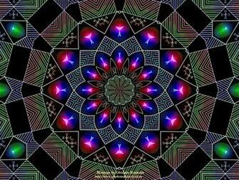 Wallpaper Psychedelic Kaleidoscope Negative Image Of