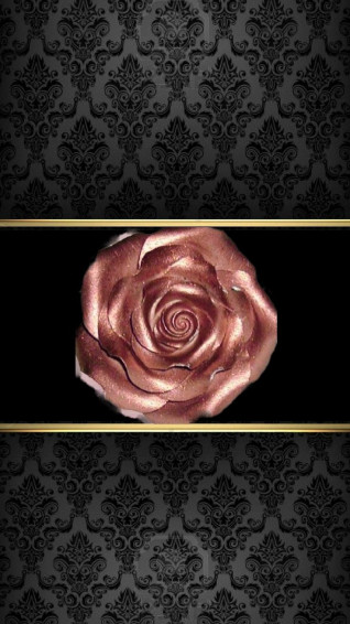 Black Gold Rose Wallpaperby Artist Unknown Wallpaper