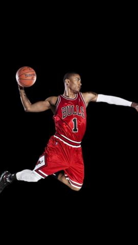 Chicago Bulls Derrick Rose iPhone Wallpaper