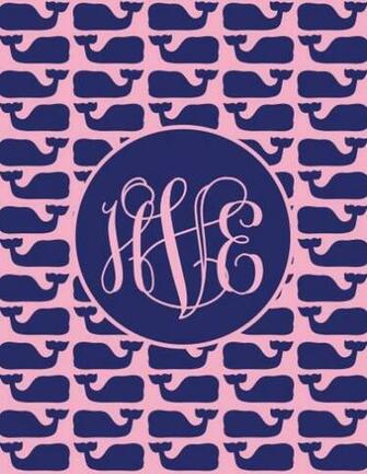 Whale Monogram Wallpaper Phone Candy