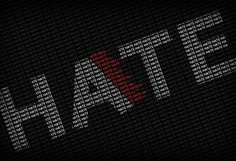 Wallpaper Simple Text Hate Word Desktop 3d Goodwp