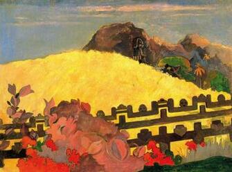 Painting Cezanne Golden Hill Wallpaper And Image