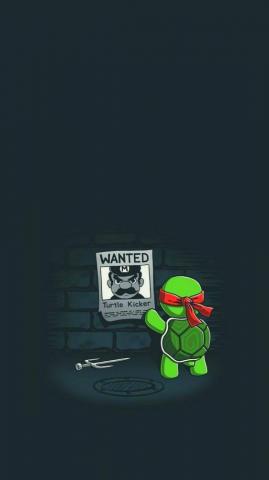 Ninja Turtles Minimalist iPhone HD Wallpaper Traxzee
